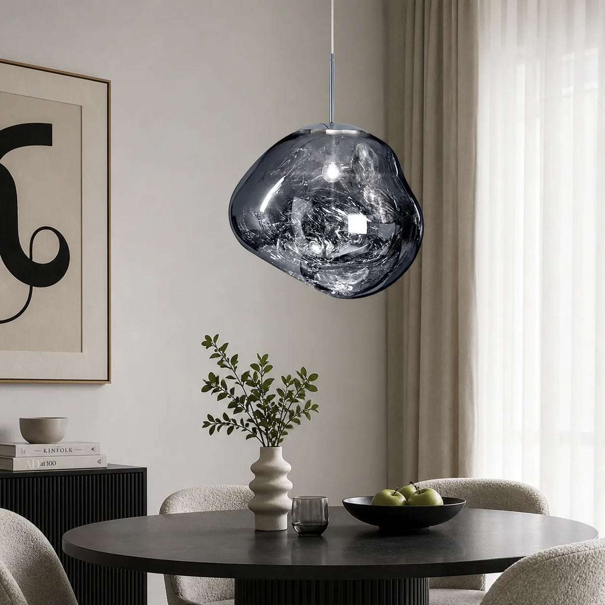Sabine Sculptural Melt-Effect Polycarbonate Pendant Light