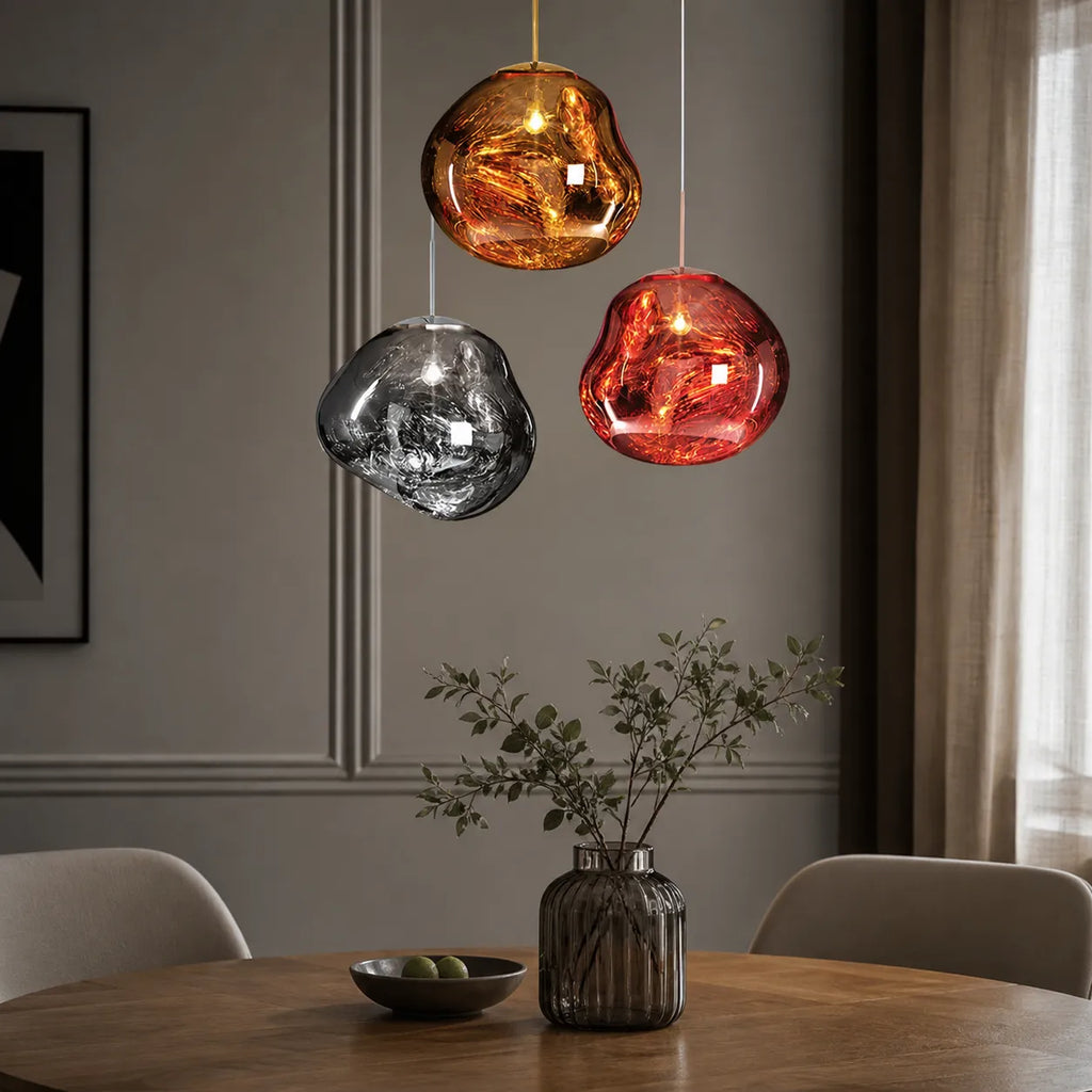 Sabine Sculptural Melt-Effect Polycarbonate Pendant Light