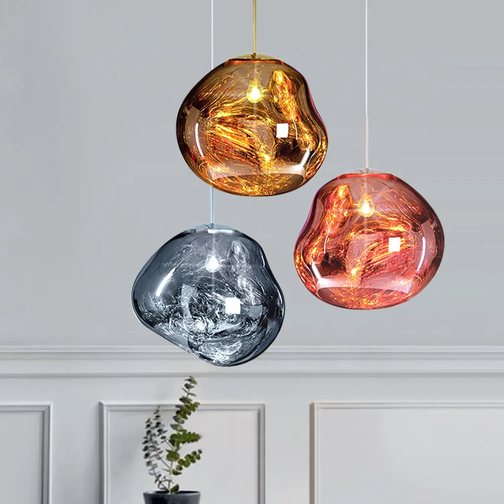 Sabine Sculptural Melt-Effect Polycarbonate Pendant Light