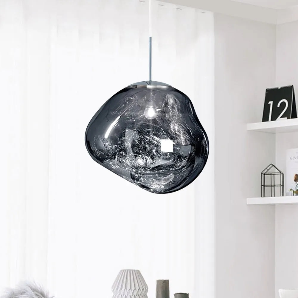 Sabine Sculptural Melt-Effect Polycarbonate Pendant Light
