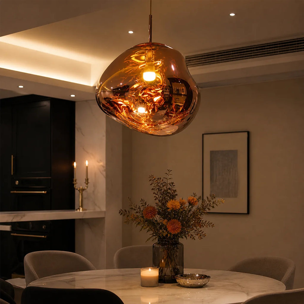 Sabine Sculptural Melt-Effect Polycarbonate Pendant Light