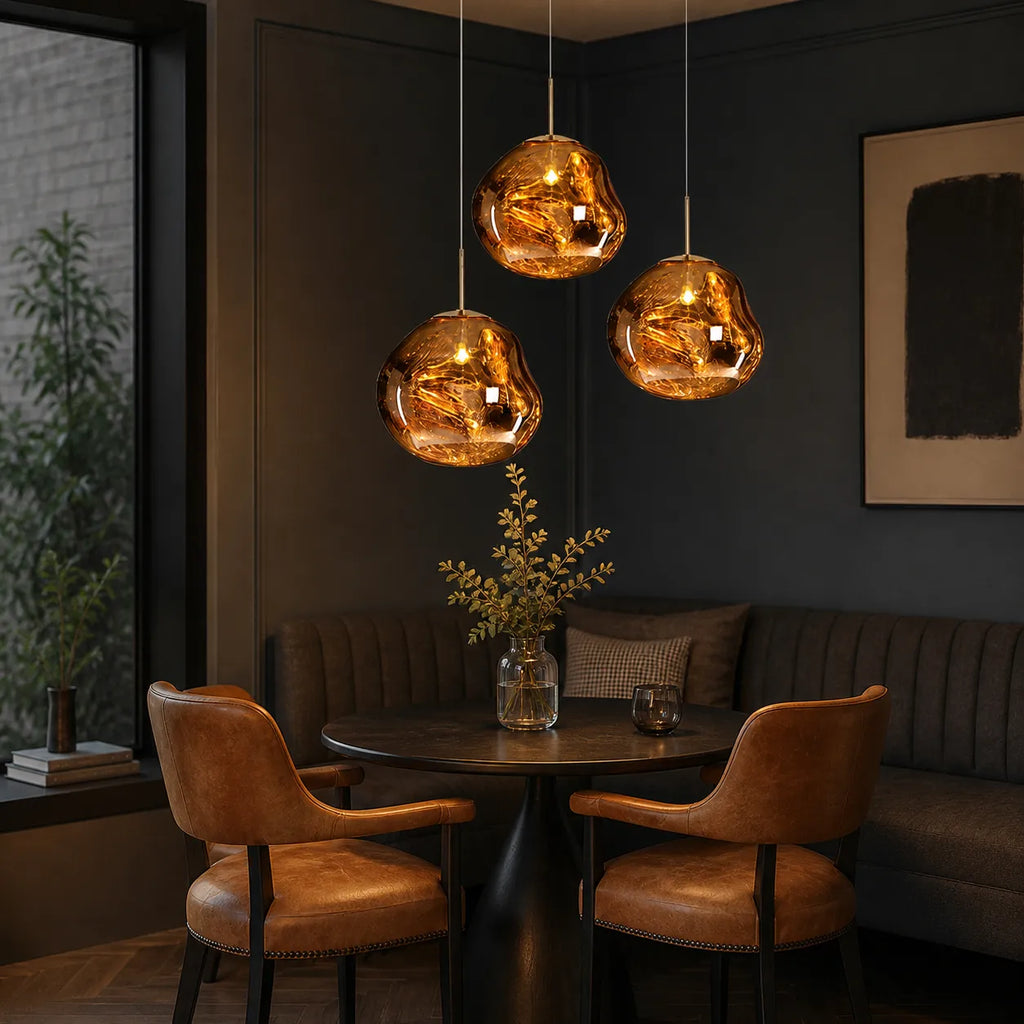 Sabine Sculptural Melt-Effect Polycarbonate Pendant Light