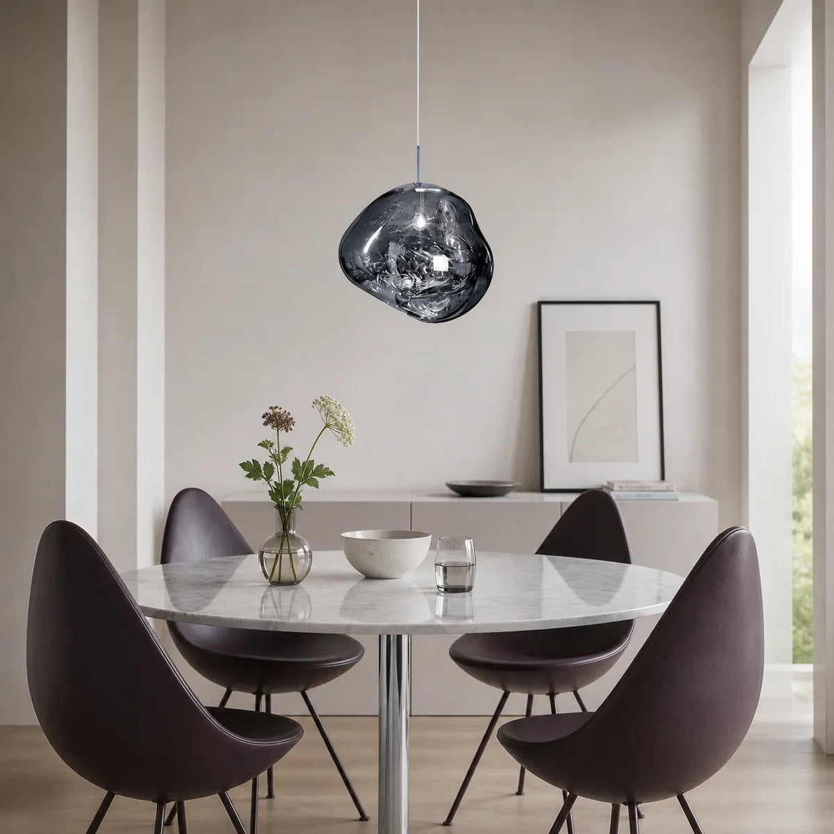 Sabine Sculptural Melt-Effect Polycarbonate Pendant Light