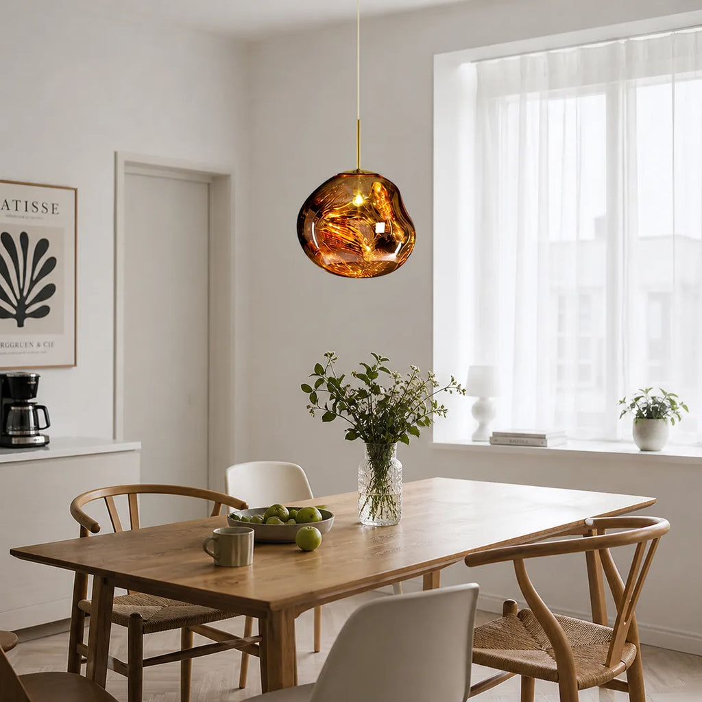 Sabine Sculptural Melt-Effect Polycarbonate Pendant Light