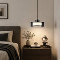 Cyra Modern Smoked Glass & Copper Pendant Light