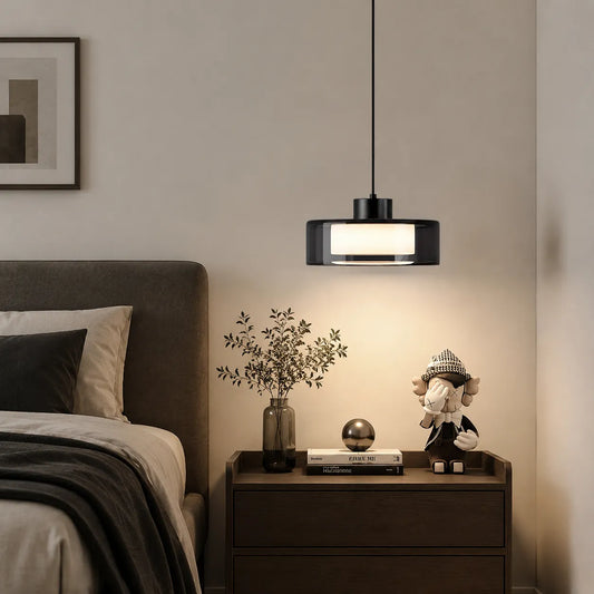 Italian Glass Pendant Light with Soft Ambient Glow