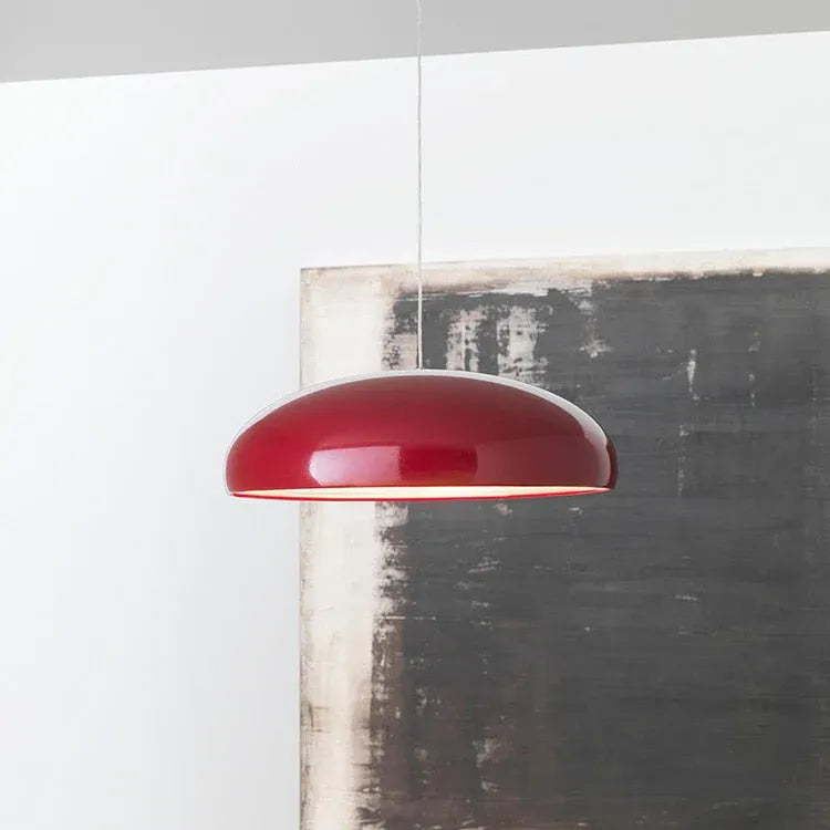 Xavier Italian Sculptural Metal Dome LED Pendant Light