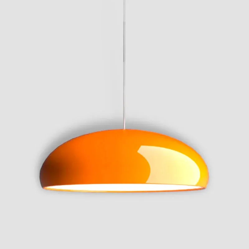 Xavier Italian Sculptural Metal Dome LED Pendant Light