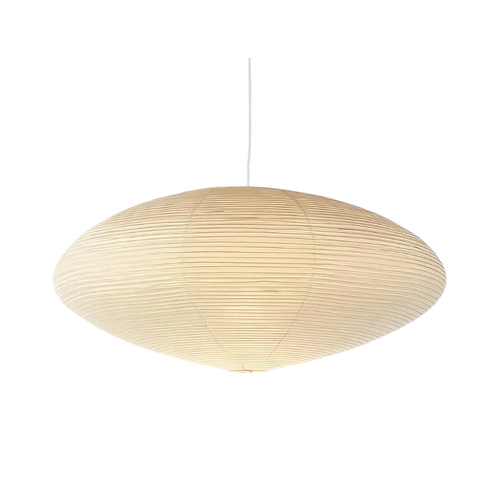 Japandi Sculpted Paper Pendant Light with Organic Form