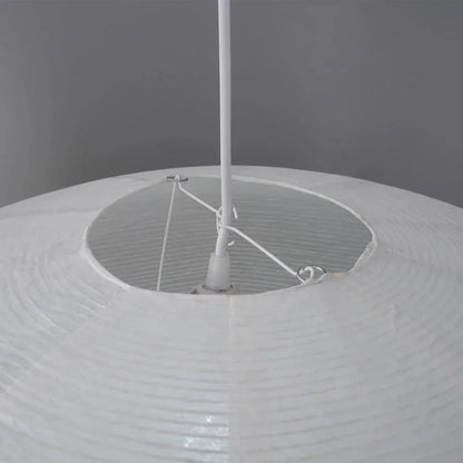 Japandi Sculpted Paper Pendant Light with Organic Form