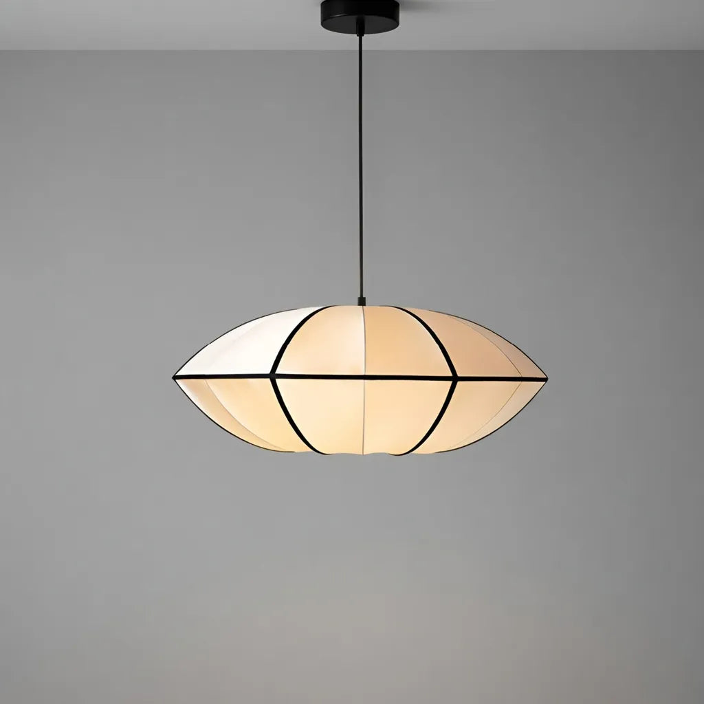 Willa Japandi Handcrafted Silk Pendant Light