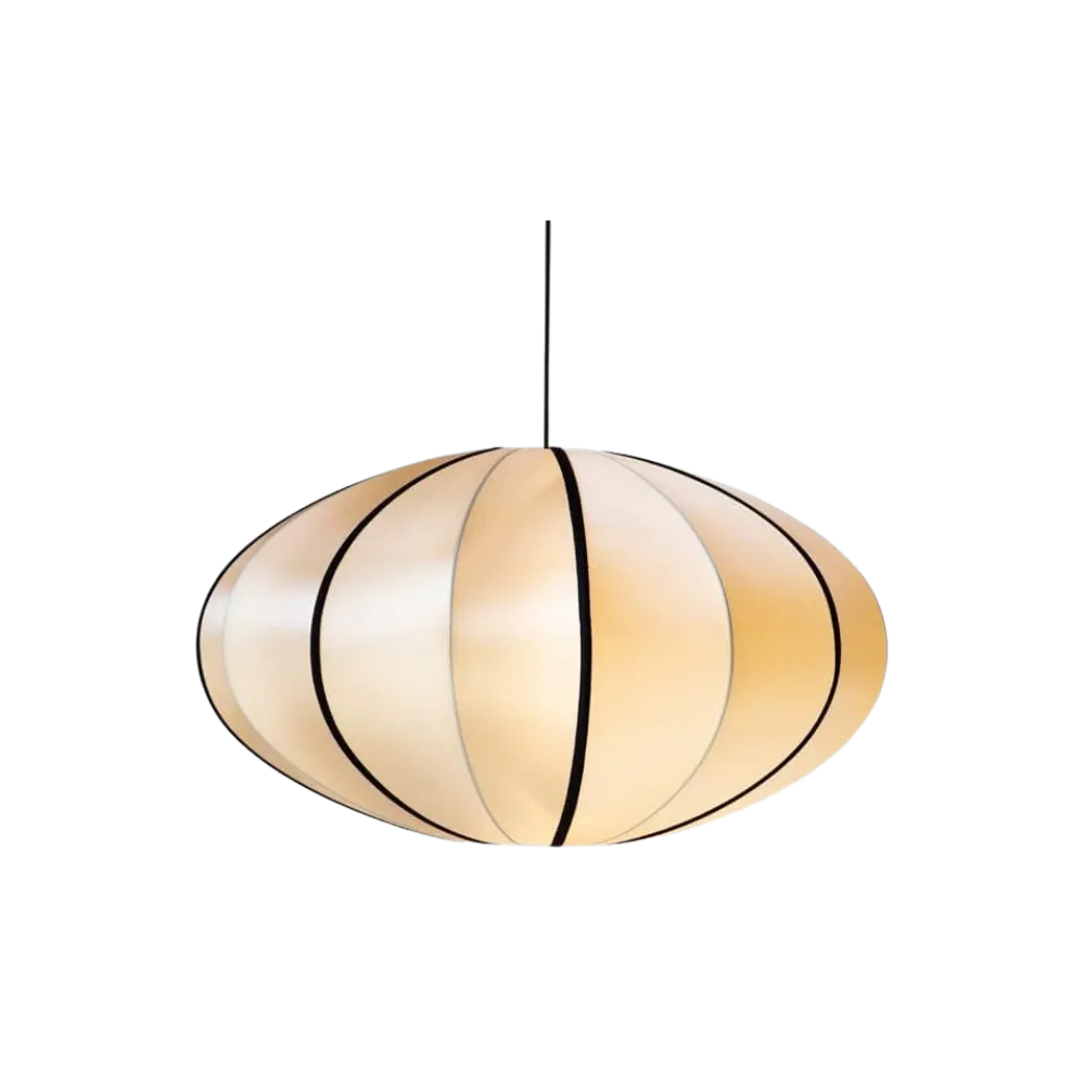 Willa Japandi Handcrafted Silk Pendant Light
