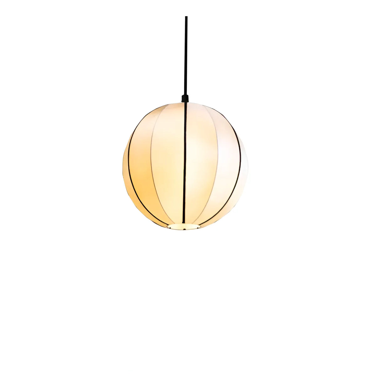Willa Japandi Handcrafted Silk Pendant Light