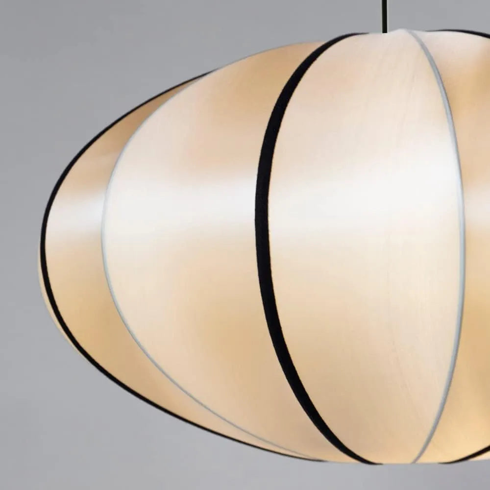 Willa Japandi Handcrafted Silk Pendant Light