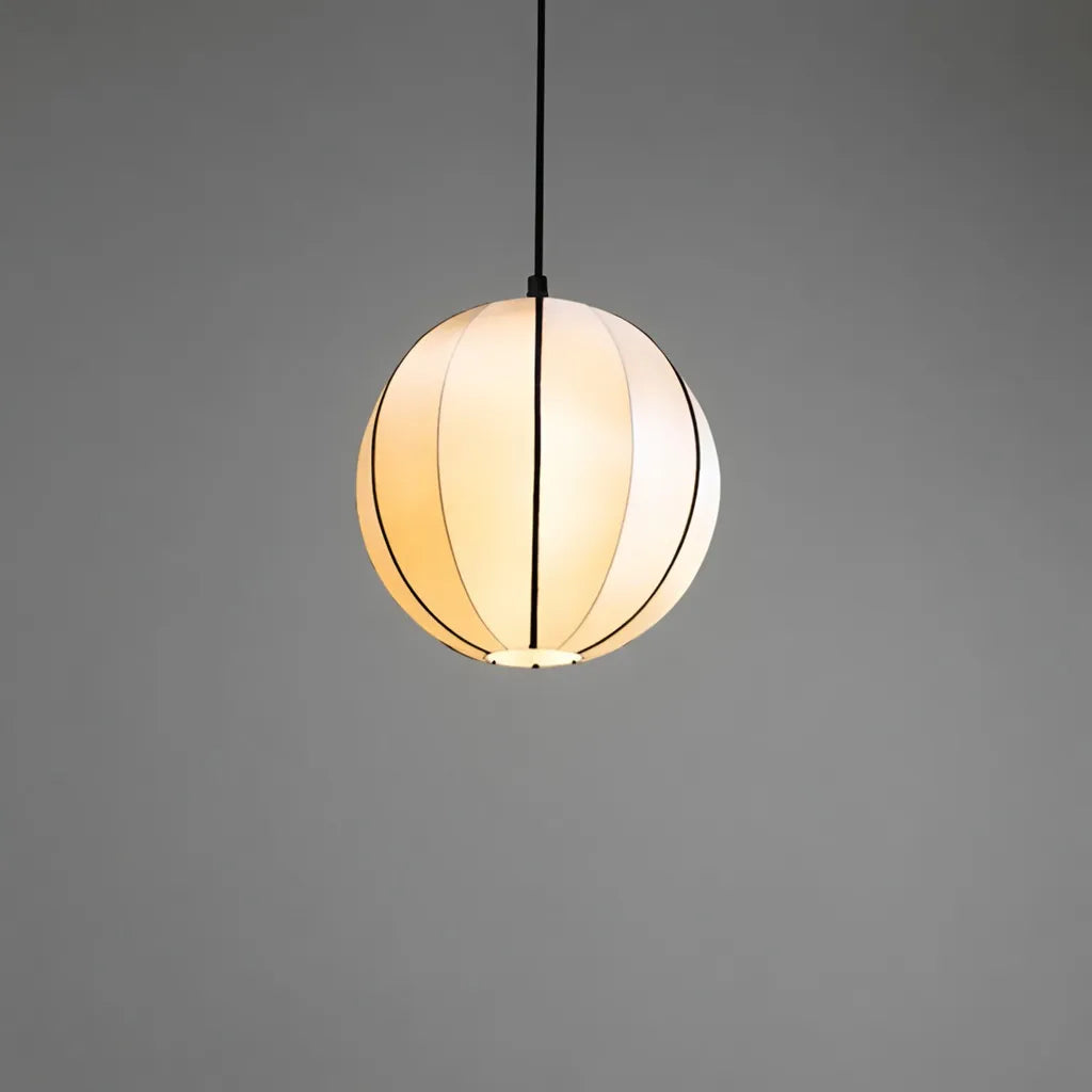 Willa Japandi Handcrafted Silk Pendant Light