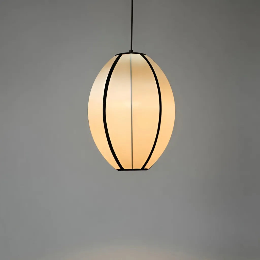 Willa Japandi Handcrafted Silk Pendant Light