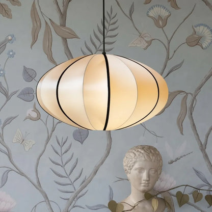 Japandi Silk Veil Pendant Light