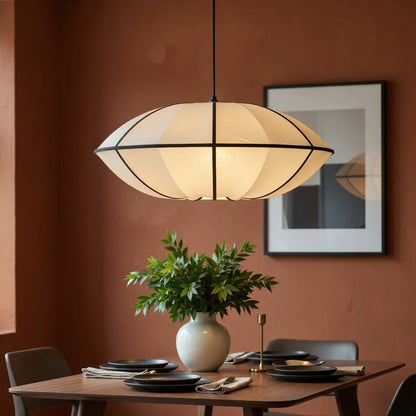 Japandi Silk Veil Pendant Light