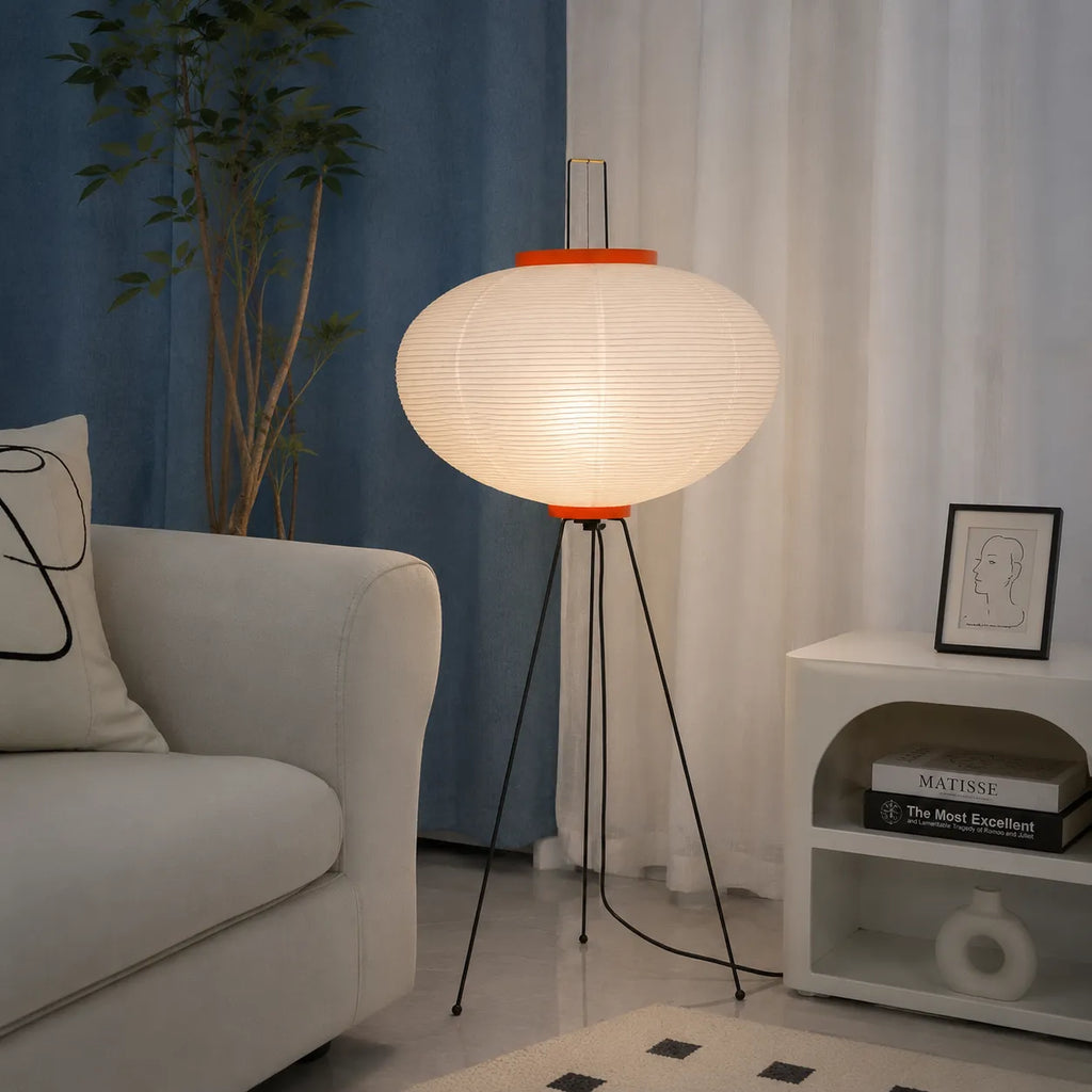 Odelia Japanese Mulberry Paper Floor Lamp