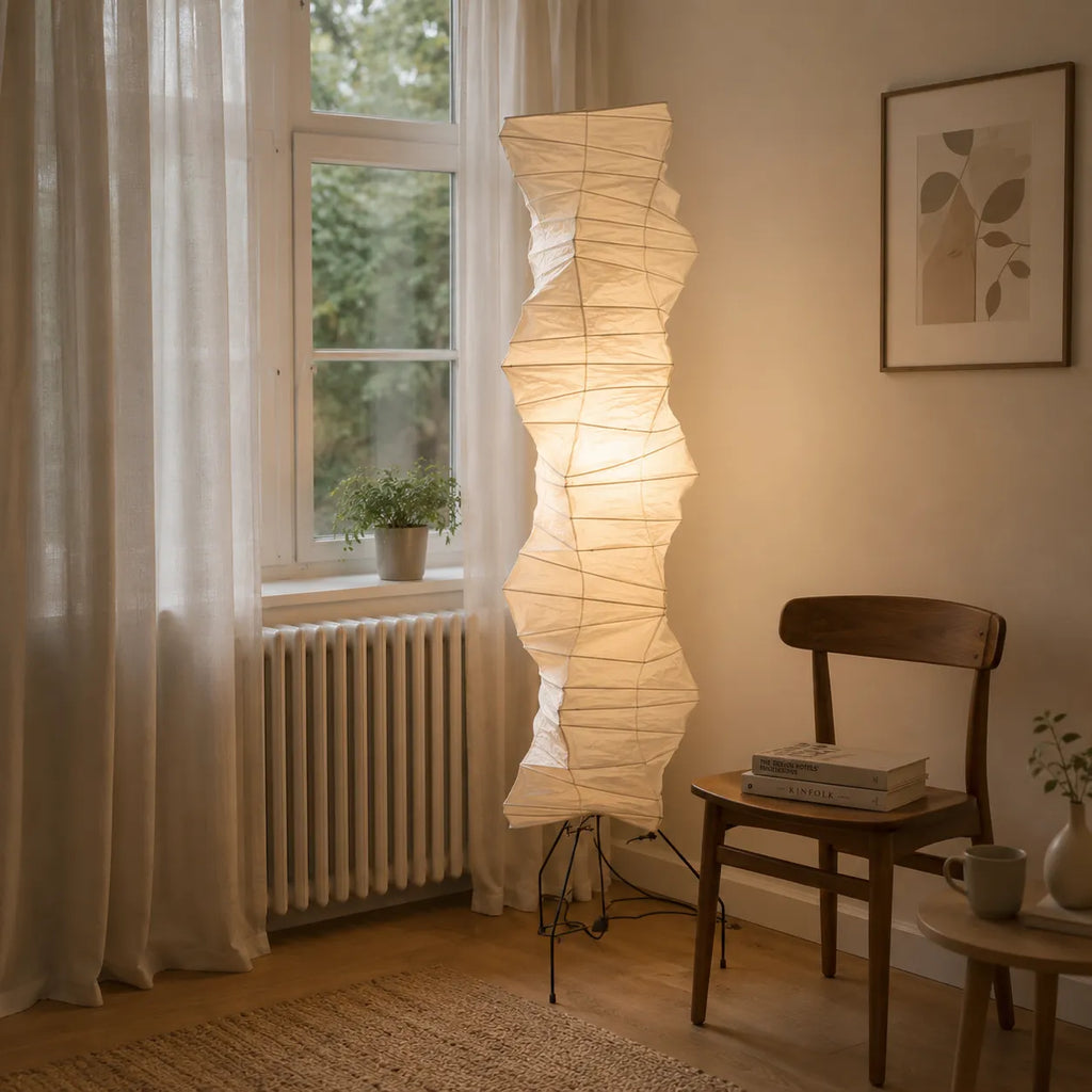 Odelia Japanese Mulberry Paper Floor Lamp