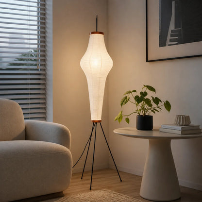Japanese Rice Paper Floor Lamp