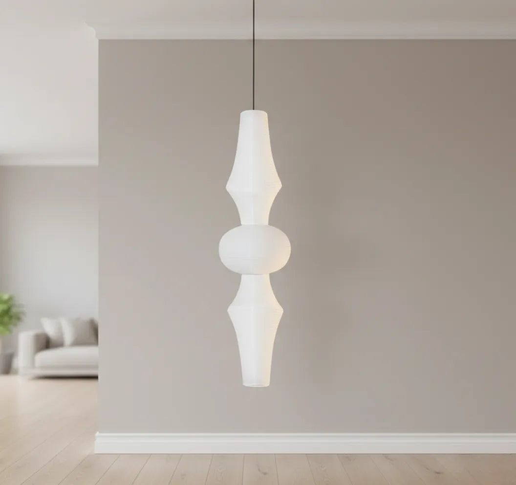 Pascal Japanese Mulberry Rice Paper Pendant Light