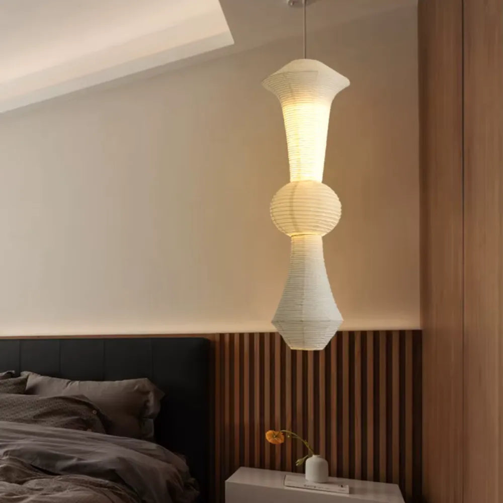Pascal Japanese Mulberry Rice Paper Pendant Light