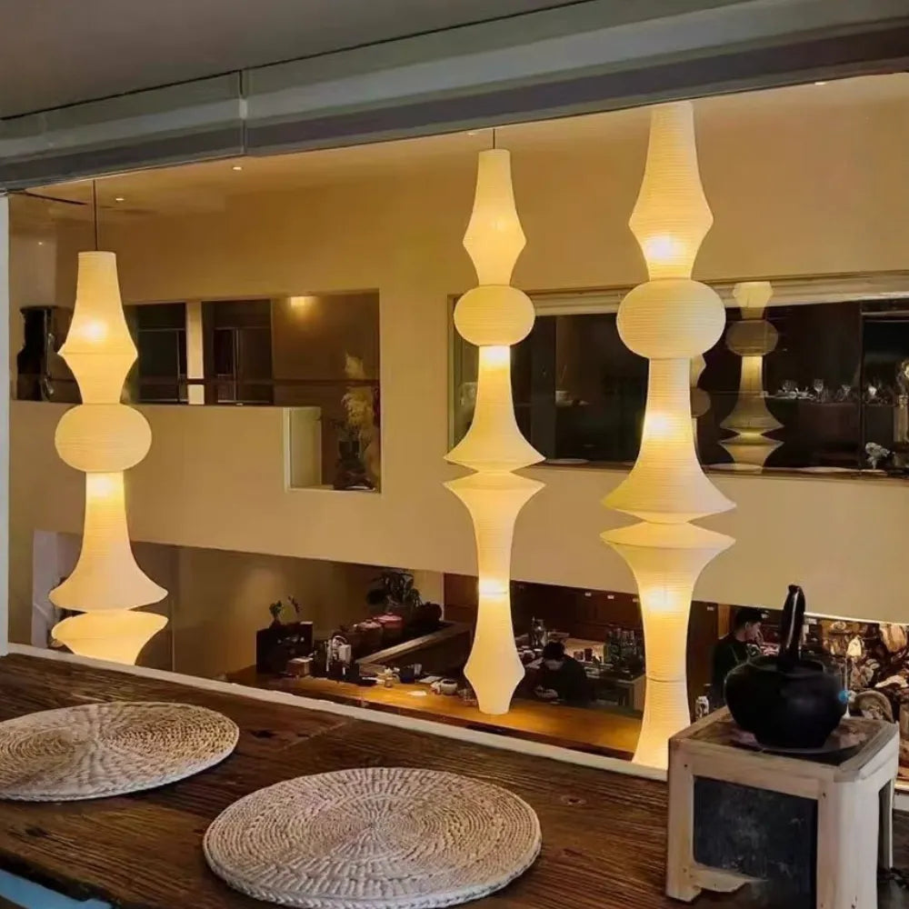 Pascal Japanese Mulberry Rice Paper Pendant Light