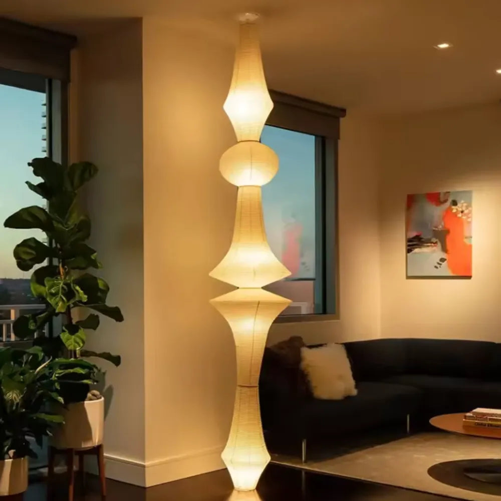 Pascal Japanese Mulberry Rice Paper Pendant Light