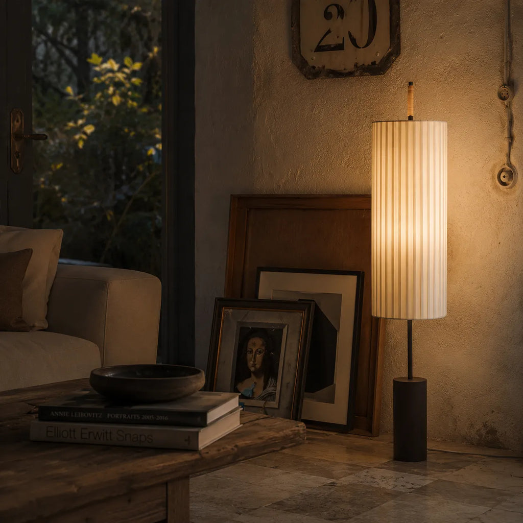 Tristan Japanese Fabric Floor Lamp