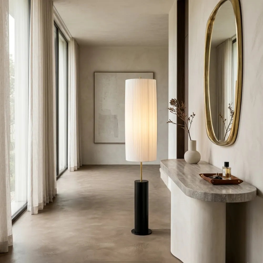 Tristan Japanese Fabric Floor Lamp