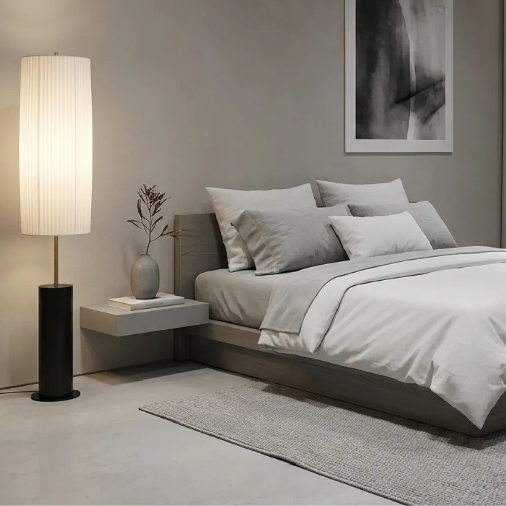 Tristan Japanese Fabric Floor Lamp