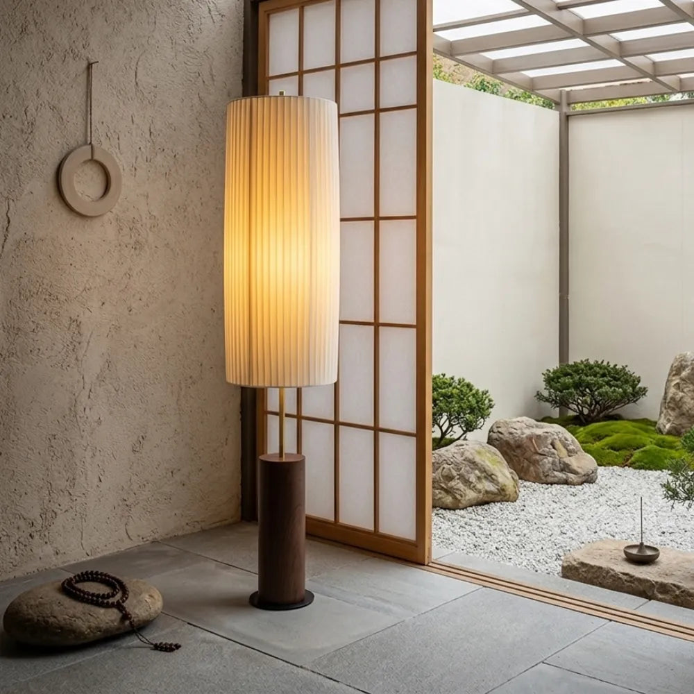 Tristan Japanese Fabric Floor Lamp