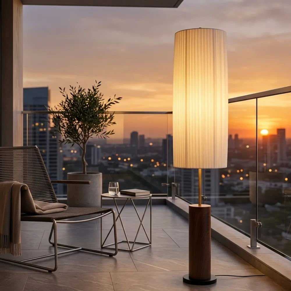 Tristan Japanese Fabric Floor Lamp