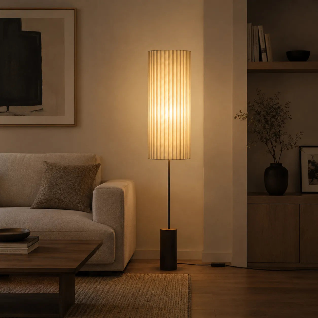 Japanese Style Modern Floor Lamp