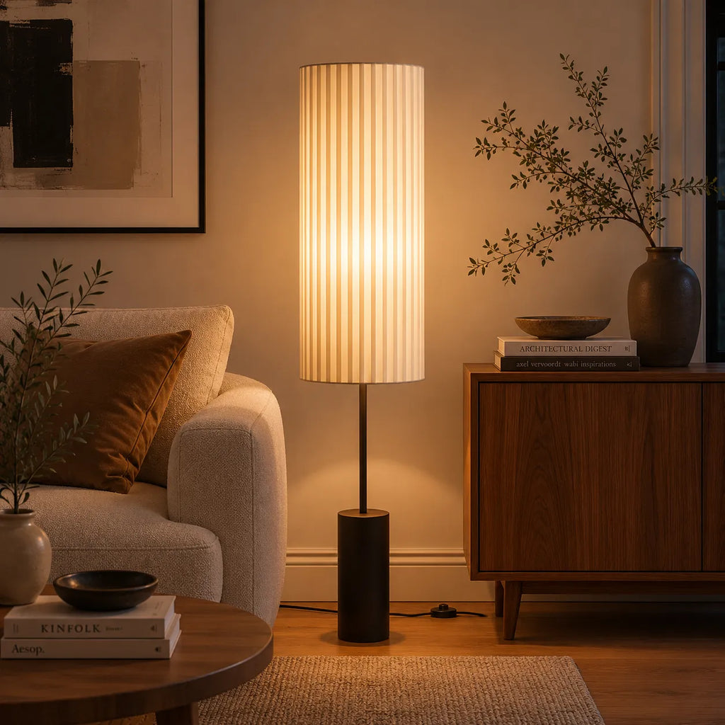 Tristan Japanese Fabric Floor Lamp