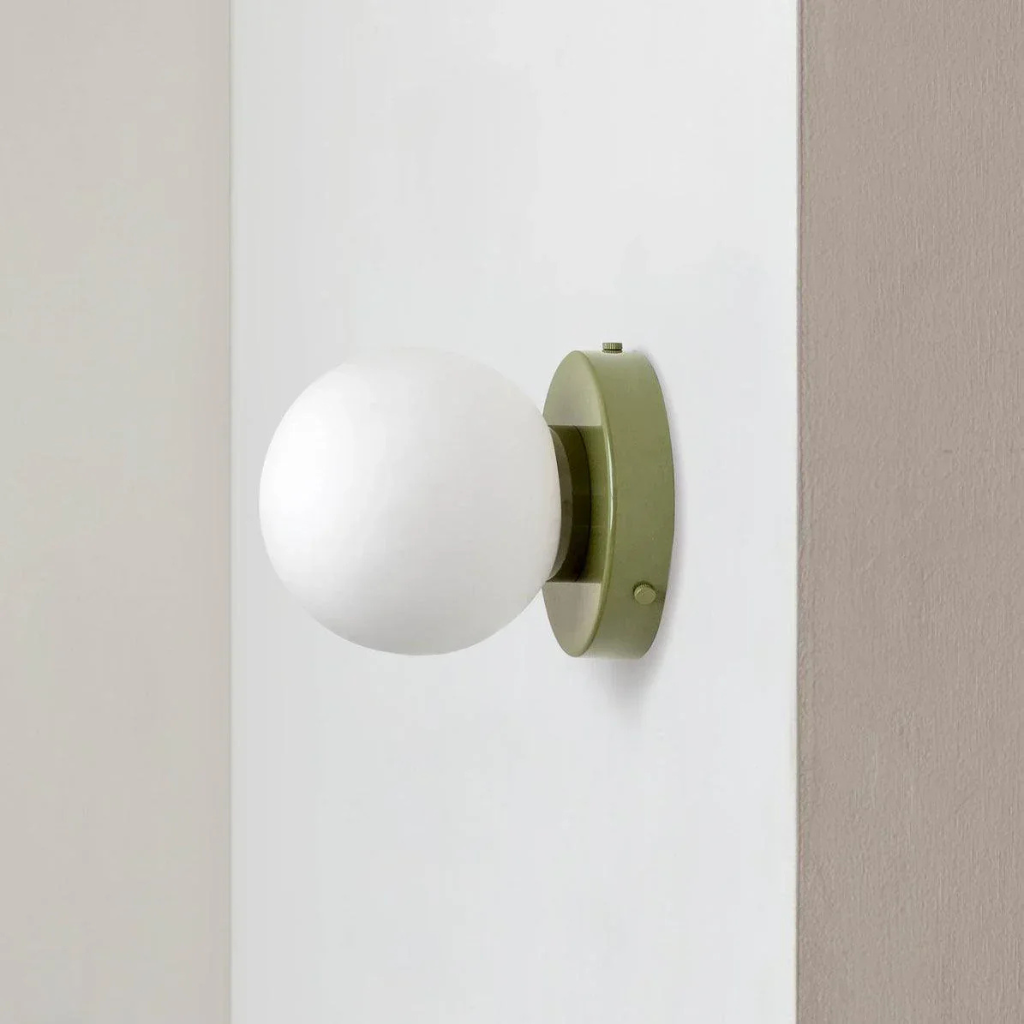 Jot Nordic Frosted Glass Globe Wall & Ceiling Light