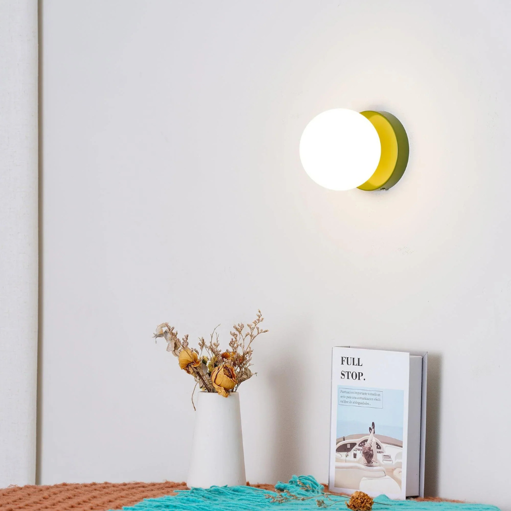 Jot Nordic Frosted Glass Globe Wall & Ceiling Light