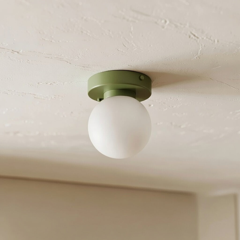 Jot Nordic Frosted Glass Globe Wall & Ceiling Light