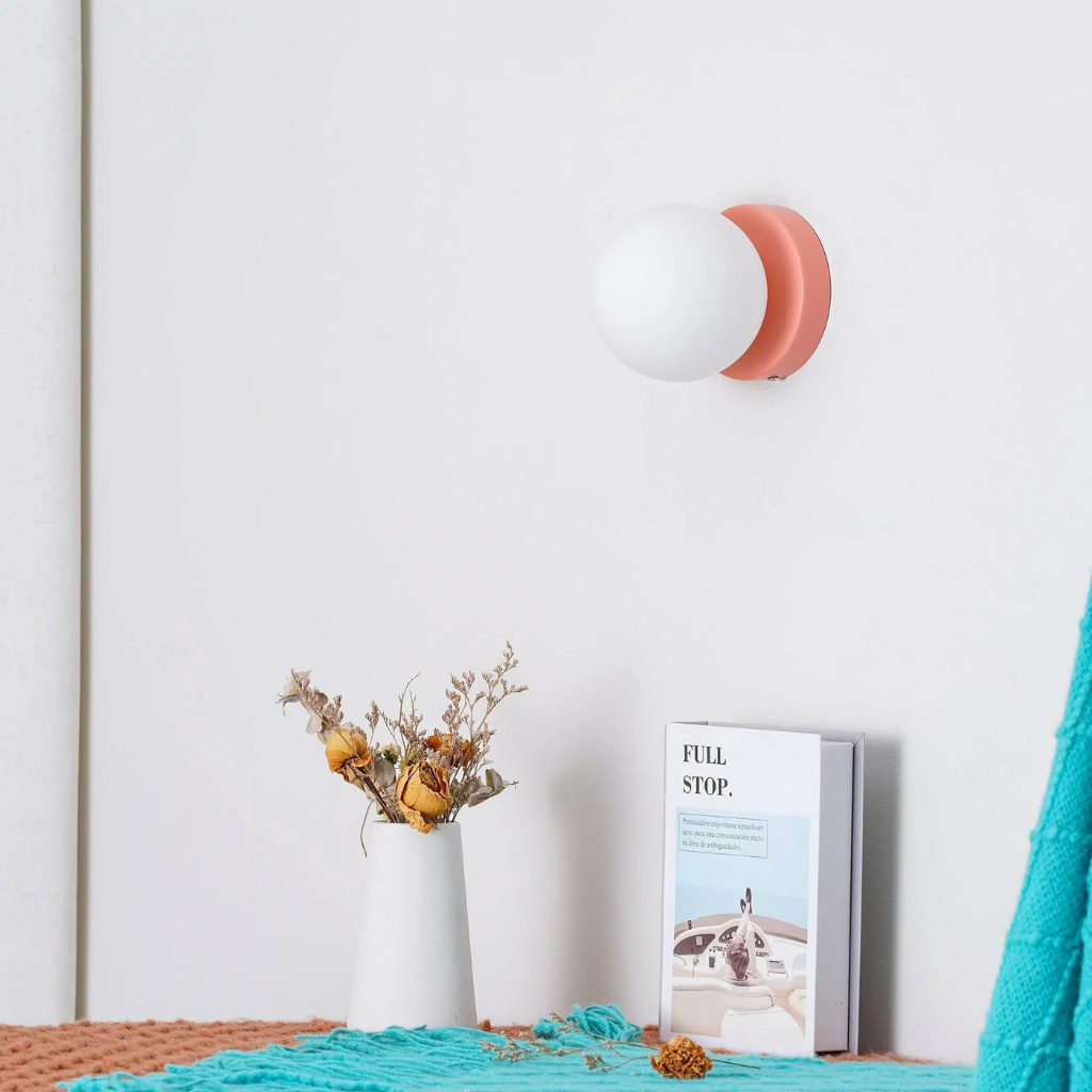 Jot Nordic Frosted Glass Globe Wall & Ceiling Light