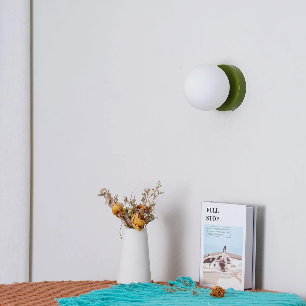 Jot Nordic Frosted Glass Globe Wall & Ceiling Light