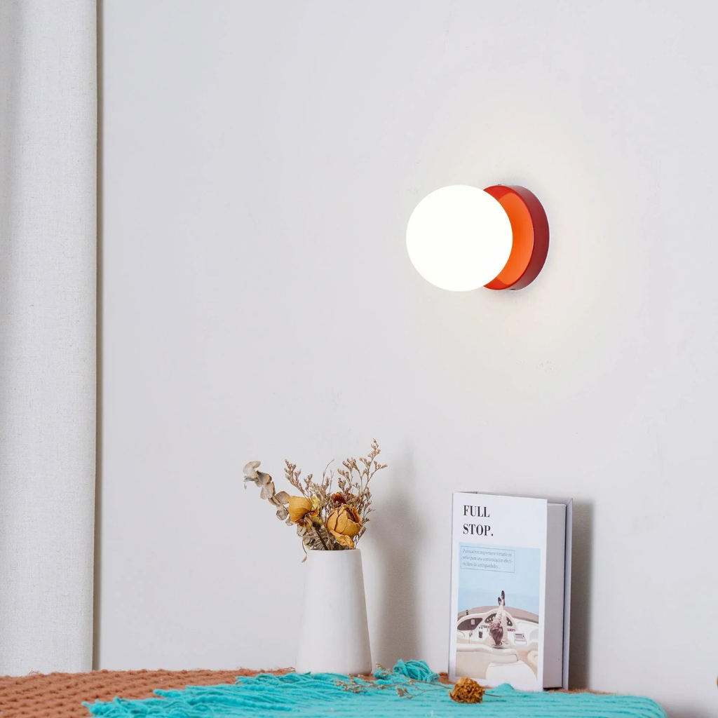 Jot Nordic Frosted Glass Globe Wall & Ceiling Light