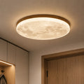 Avelaya Scandinavian Wood-Framed Celestial LED Ceiling Light