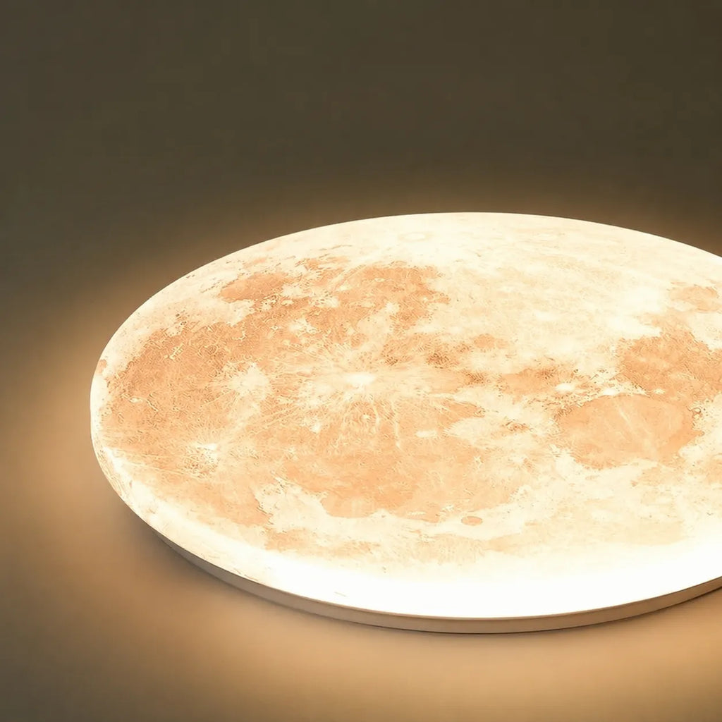 Avelaya Scandinavian Wood-Framed Celestial LED Ceiling Light