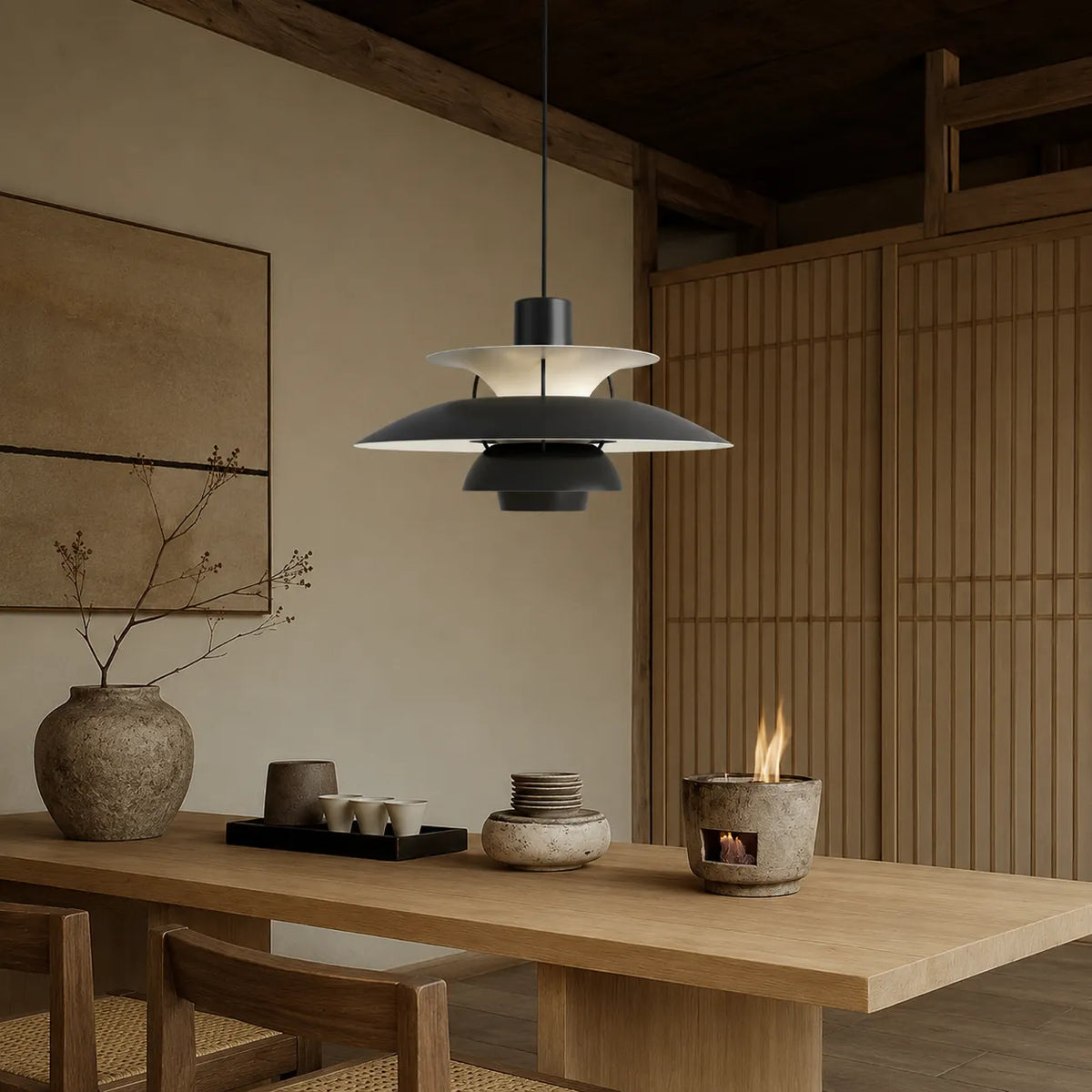 Fable Nordic Layered Aluminium Pendant Light