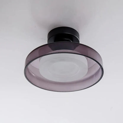 Layered Glass Halo Flush Mount Ceiling Light