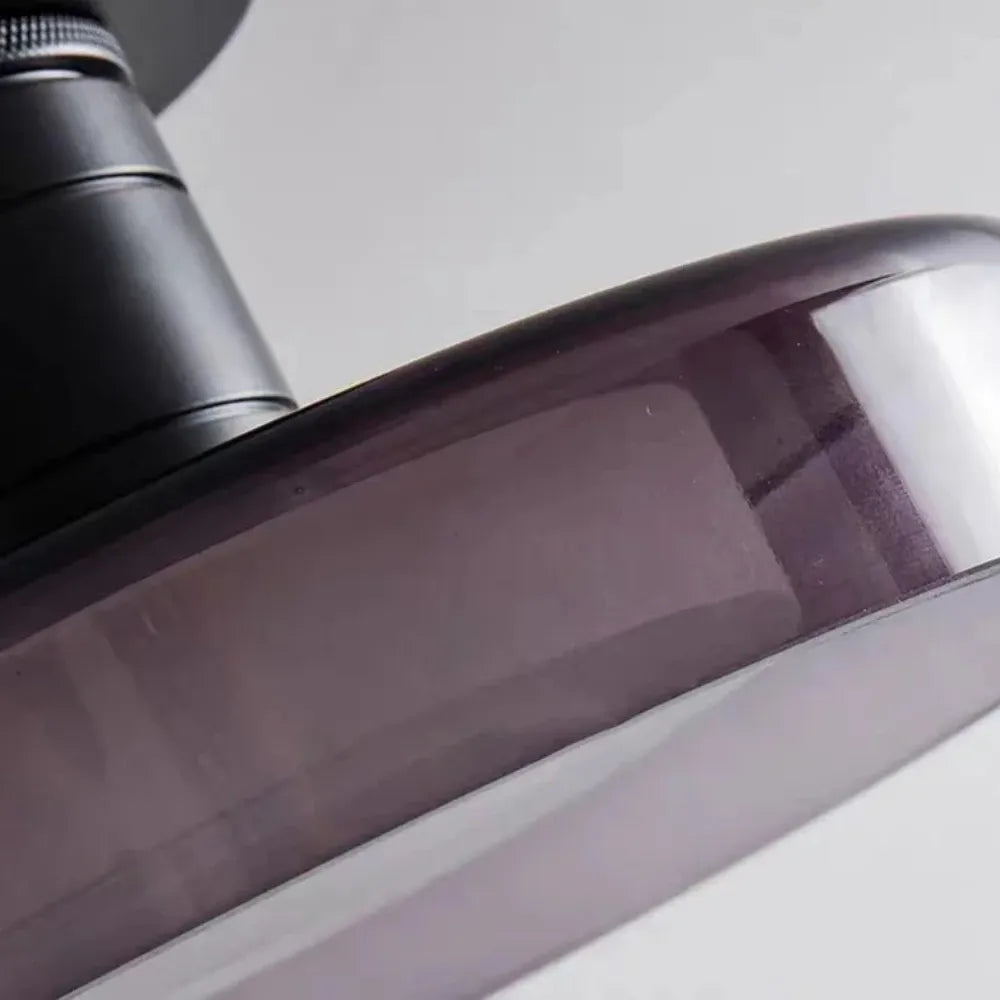 Avaena Modern Layered Glass Halo LED Flush Mount Ceiling Light