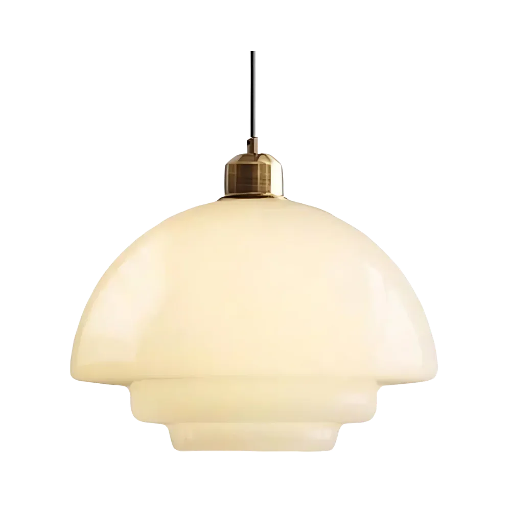 Mireya Modern Layered Opal Glass Pendant Light