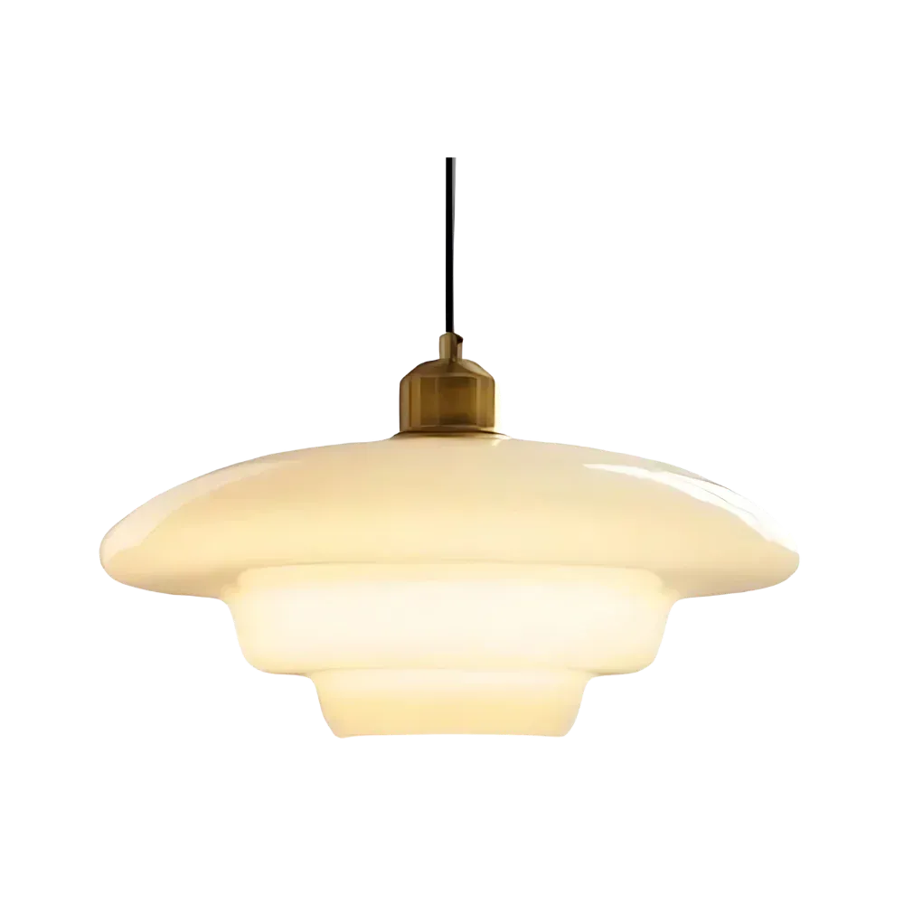 Mireya Modern Layered Opal Glass Pendant Light