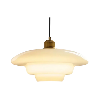 Layered Opal Glass Pendant Light with Soft Glow